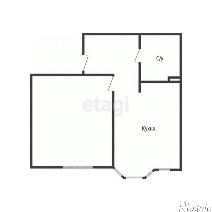 1-комн квартира Молодёжная улица, 26,  д. 26