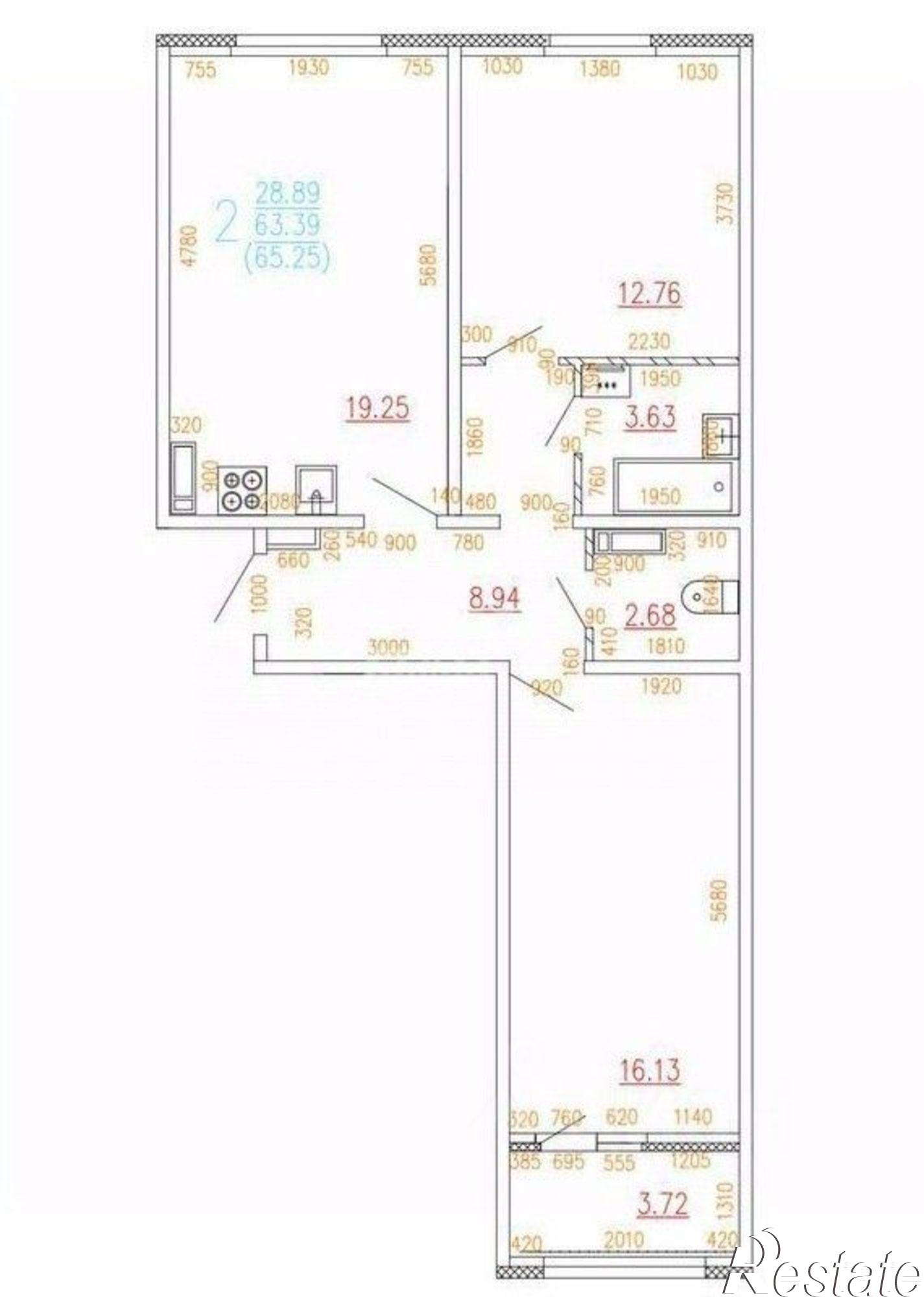 Купить квартиру за 9 500 000 рублей на улица Энгельса (дублёр), 115А/3