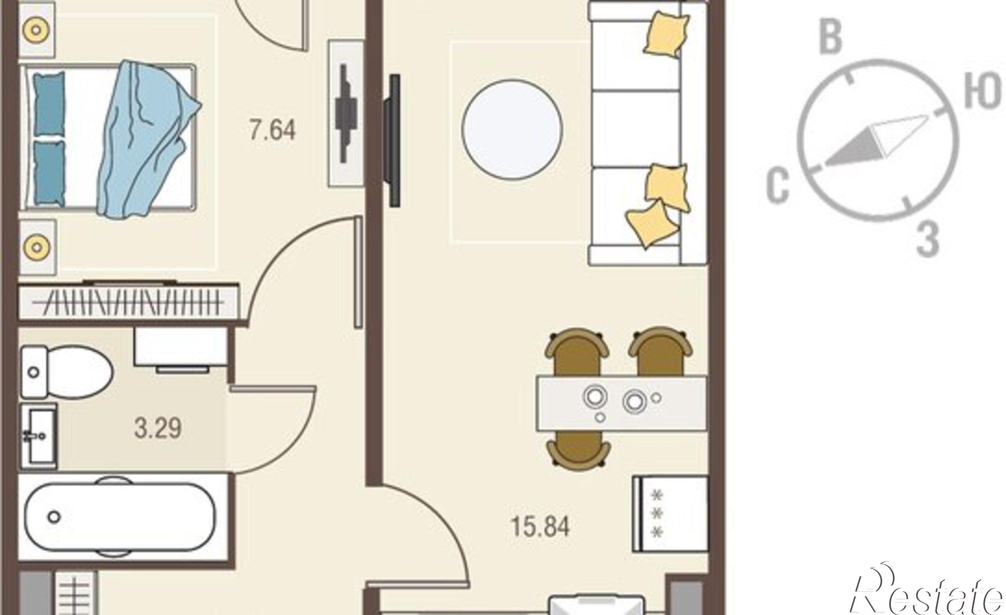 Купить квартиру за 6 332 130 рублей на улица Энгельса (дублёр), 115/5