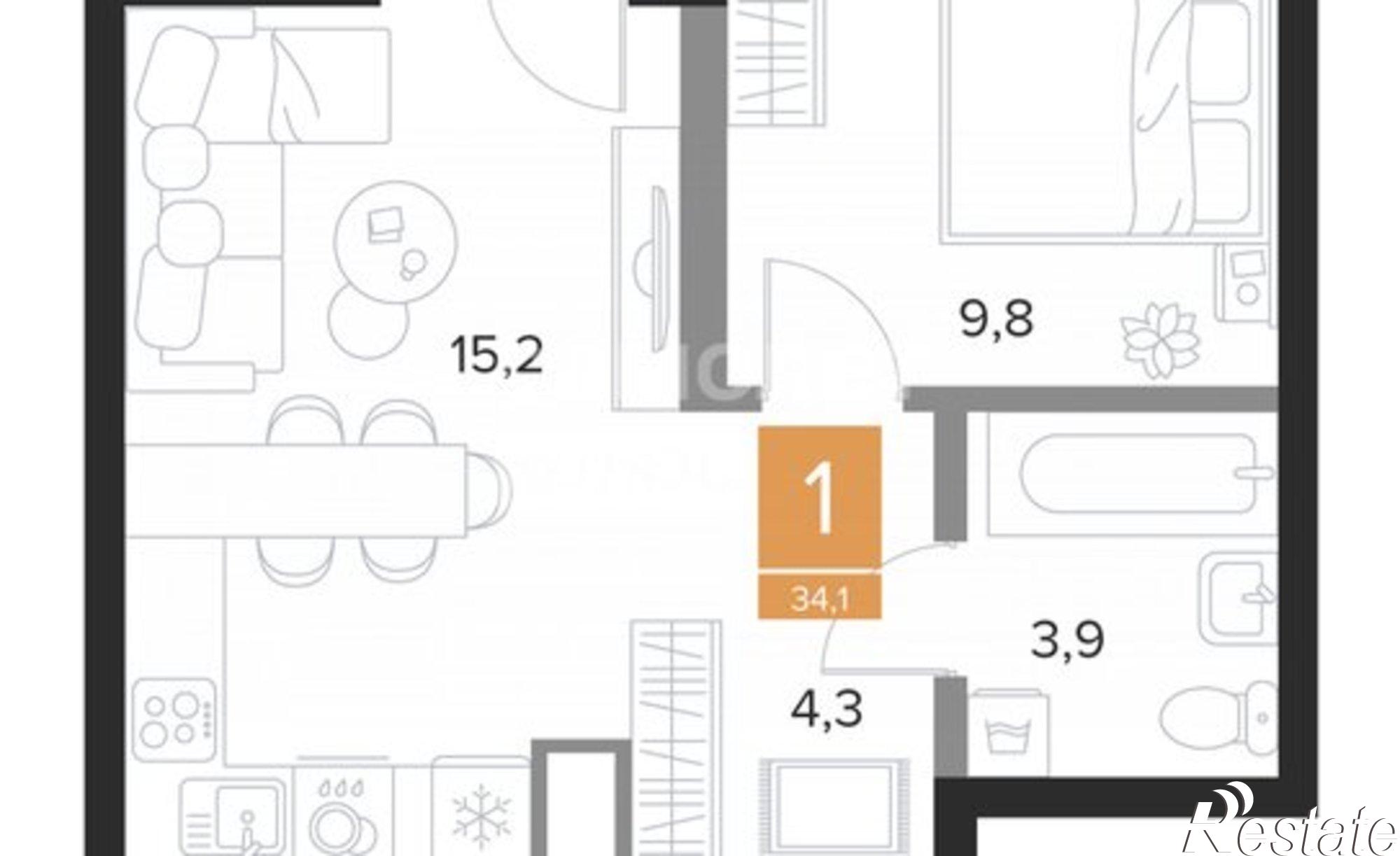 Купить квартиру за 5 441 160 рублей на проспект Вячеслава Клыкова, 39Б