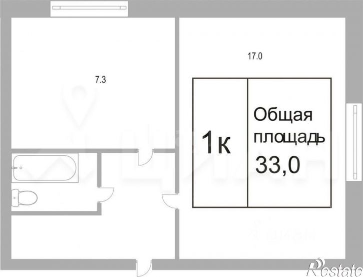 1-комн квартира Курск