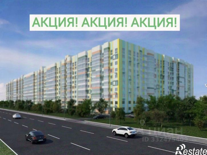 1-комн квартира в новом доме Курск, Сеймский, улица Энгельса, 158