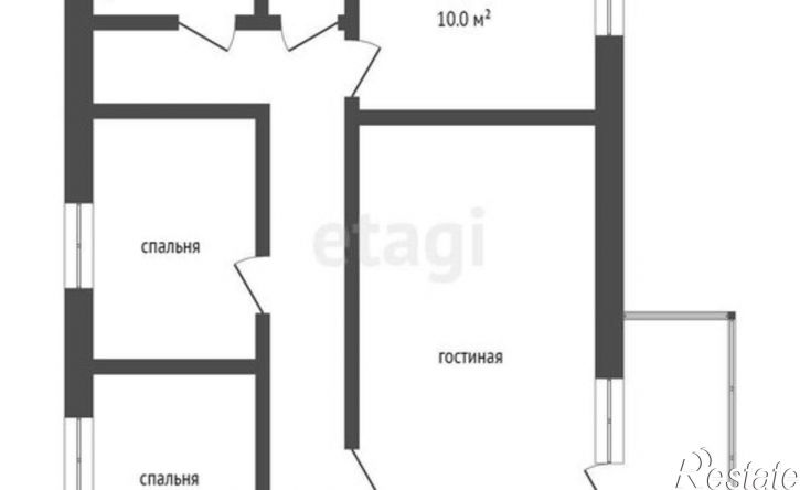 3-комн квартира Пристенский район, муниципальное образование посёлок Кировский, рабочий пос