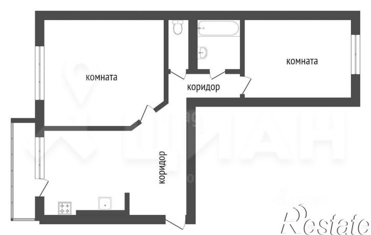 2-комн квартира Молодёжная улица, 3,  д. 3